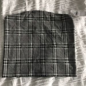 American Eagle Plaid Tube Top